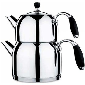 Resim Korkmaz A119 Flora Çaydanlık Takımı Siyah 