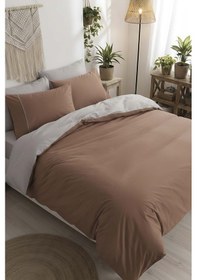 Resim Sevilla Tek Kişilik %100 Pamuklu Nevresim Seti Kahverengi 