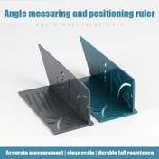 Resim Hassas 45° & 90° Açı Ölçüm Aleti - Dayanıklı, Su Geçirmez Ahşap İşleme Çizgi İşaretleyici Dijital Ekranlı 