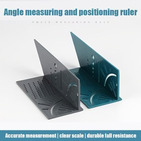 Resim Hassas 45° & 90° Açı Ölçüm Aleti - Dayanıklı, Su Geçirmez Ahşap İşleme Çizgi İşaretleyici Dijital Ekranlı 