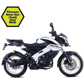 Resim Bajaj Pulsar Ns200 Neon Yeşil Dış Yazılı Jant Sticker Modeli 