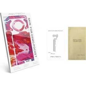 Resim Pgytech Dji Osmo Pocket İçin Sticker Set 3'lü 