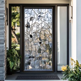 Resim 1 adet, 2D Evrensel Geometrik Gizlilik Kapı Kapağı, Giriş ve Genel Kullanım için, Çelenk Değil, Güç Gerekmez, Ev ve Açık Hava Festivalleri Dekorasyonu için Uygundur, 89.92X180.09 cm, Dekoratif Kapı İşareti. 