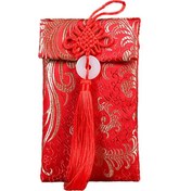 Resim Suntek Çin Ay Yılı Kırmızı Zarf Tebrik Kartı Stil-b-dikey " 