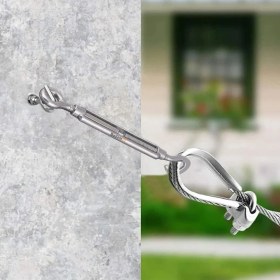 Resim Badem10 Çelik Kanca Yük Halat Gerdirme Germe Gergi Galvanizli Paslanmaz M16 Yüksek Dirençli Aparatı 5 Adet 