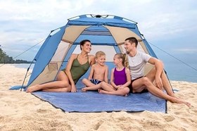 Resim Bestway SwiftClick Kurulumlu Bestway Dome 4 Plaj Çadırı, 42 İnç ve 50 İnç x 7 ft 10 İnç x 49 İnç veya 1.07 m ve 1.27 m x 2,40 m x 1.25 m 