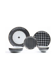 Resim Zm Decor Siyah Inci Tabak 23 Cm 
