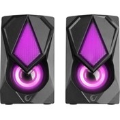 Resim Pazarcan Rampage Rms-g19 1 1 5w Usb 5v Rgb Ledli Siyah Hoparlör 
