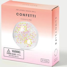 Resim Sunnylife | Konfetili Şişme Deniz Plaj Topu 