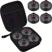 Resim MEALAM 4'lü Jack Pedleri ve Saklama Kutusu ile, for Tesla Model 3/S/X/Y ile Uyumlu Yalıtımlı Araç Kaldırma Puck'ları - Araç Bakımı için Dayanıklı Kaldırma Jack Aksesuarları 
