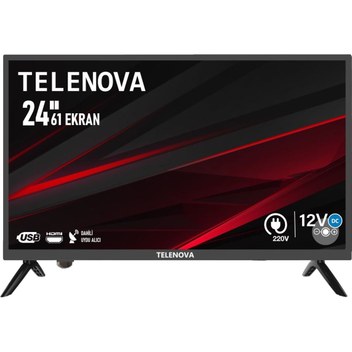 Telenova 24RS5001 24" 60 Ekran Dahili Uydu Alıcılı HD LED TV (12V Girişli)