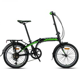Resim Kron Fold 3.0 20 V Katlanır Bisiklet (Siyah Yeşil Beyaz) 