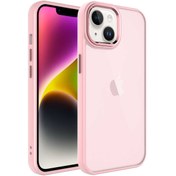 Resim KılıfShop Iphone 14 Kılıf May Sert Pc Buzlu Mika + Ekran Koruyucu 