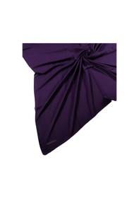 Resim Mim Eşarp Mısırlı Eşarpları Queen Krep Düz Renk Eşarp 110x110 Cm Koyu Mor 