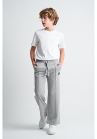 Resim Alexandergardı Boru Paça Çocuk Eşofman Altı Gri 