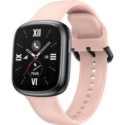 Resim Willowhaven Honor Watch 4 Akıllı Saat Yedek Pembe Silikon Bileklik Kayış 