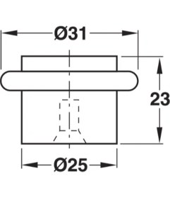 Resim Hafele Kapı Stoperi Paslanmaz Çelik Hammadde Yere Vidalı Montaj 