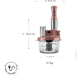 Resim Karaca Sebze, Et ve Meyve Dilimle Doğra Karıştır Rendele Çırp Smoothie Yap 6 Bıçaklı 2500W Yüksek Güçlü Premium Mutfak Robotu & Blendır Inox 
