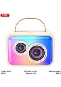 Resim F54 10w Rgb Işıklı 1800 Mah Bluetooth V5.3 Kablosuz Hoparlör Ve Karaoke Mikrofonu Seti 