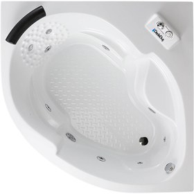 Resim Renkli Oturmalı Küvet | Jakuzi | Bebek | Sanacryl - 130x130 / Siyah / 1 Kişilik 