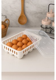 Resim Ny Home Yumurta Saklama Kabı 15'li Şeffaf 