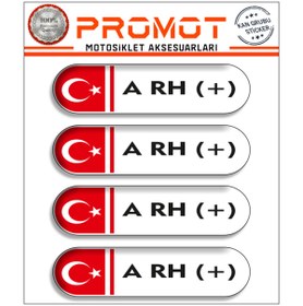 Resim PROMOT KAN GRUBU 3D STİCKER 4'LÜ 