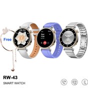 Resim ScHitec RW-43 Gerçek Amoled Ekran Android İos HarmonyOs Uyumlu 3 Kordonlu Bileklik Hediyeli Akıllı Saat Gümüş 