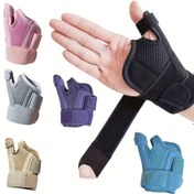 Resim 2 adet Unisex Ayarlanabilir Bilek Desteği, Başparmak ve Avuç Desteği ile - Nefes Alabilen Polyester, Kapatma - Pembe, Siyah, Gri, Bej Seçenekleri, Fitness, Spor ve Günlük Kullanım için, Bilek Desteği, Spor Aksesuarı, Şık Tasarım, Güvenli Uygunluk Desteği 