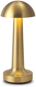 Resim Gold Kablosuz Şarjlı Masa Lambası - Altın Renk, Dokunmatik, Ayarlanabilir Işık, Modern ve Şık Tasarım, Ev, Kafe, Ofis için LED Lamba 