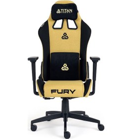 Resim Titanseat Fury Mustard Kumaş Oyuncu Koltuğu Hardal 
