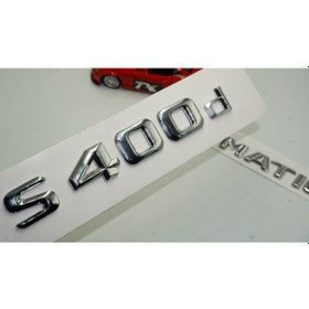 Resim Benz S400d 4Matic Bagaj Krom Metal 3M 3D Yazı Logo 