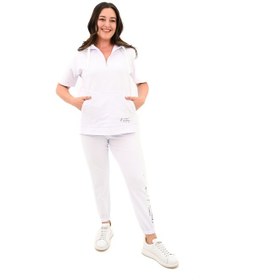Resim Kadın Kapüşonlu Büyük Beden Eşofman Takımı 3759-23 001 