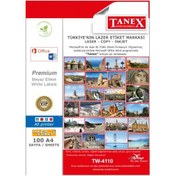 Resim Tanex Tw-4110 40X12MMx100Ad. Lazer Yazıcı Etiketi 