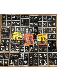 Resim 50 Sayfa Kına Deseni Ve 12 Tüp Golecha Kına Seti Görsel Rengi 