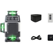 Resim PRACMANU Mini 16 Hatlı 4D Lazer Seviye - Taşınabilir, Otomatik Düzleştirme, USB Şarj Edilebilir, 0.4mW Lazer Gücü, Kızılötesi Sensör, 36V Çalışma Gerilimi, Plastik Gövde, İnşaat ve DIY Projeleri için, İnşaat Düzleştirme | Kompakt Düzleştirme Aracı | Dayanıklı Plastik Gövde, Lazer Düzleştirme 