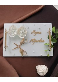 Resim Bonding Gold Beyaz Söz Tepsisi Gümüş Gümüş 