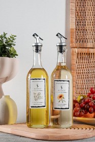 Resim Znp Home Oilcan | 2'li Yağdanlık 1000 ml Zeytinyağ Sıvıyağ Şişesi Sızdırmaz Kapaklı Yağdanlık 