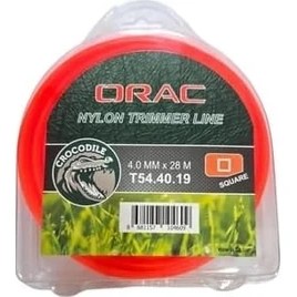 Resim Skygo Orac Tırpan Misina, Kare Köşe, Turuncu, 4.0 Mm, 28 M, Model T54.40.19 