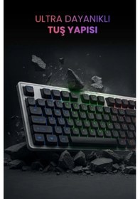Resim Kablolu Işıklı Gaming Standart Türkçe Q Klavye Ve Mouse Seti Renkli 