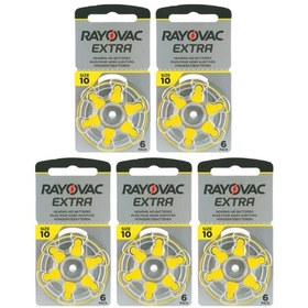 Resim Rayovac Extra 10 Numara İşitme Cihazı Pili 6 x 5'li 