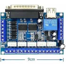 Resim Mach3 5 Eksen Lpt Cnc Kontrol Kartı Step Motor Sürücü Paralel Port Kazıma 