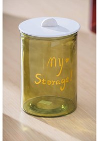 Resim Acar Pierre Ahşap Kapaklı Kavanoz Seti - 24 Cm Açık Yeşil 