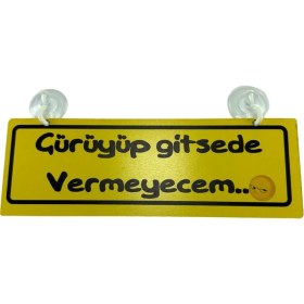 Resim Tky Cam Süsü Yazı ’çürüyüp Gitsede’ Mdf Vantuzlu 