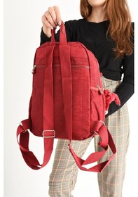 Resim Ultra Hafif Orta Boy Sırt Çantası Çok Cepli Unisex Kırmızı Model: 571-4b - Kırmızı 