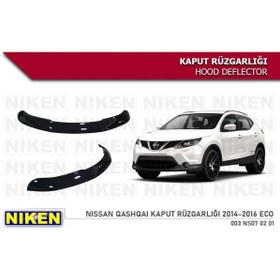 Resim Niken Nissan Qashqai Kaput Rüzgarlığı Koruyucu 2014 / 2017 