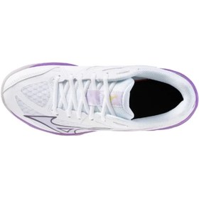 Resim MIZUNO Lightning Star Z7 Jr Unisex Voleybol Ayakkabısı Beyaz / Lila 