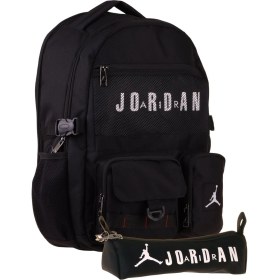 Resim Jordan Air Brooklyn Black Siyah Ikili Sırt Çantası ve Kalemlik Seti - Erkek Çocuk - SETJA-Q3180C 