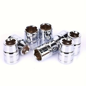 Resim 1 adet Büyük Uçan Soket Anahtarı - 1/2" Altıgen Metrik, Kısa Kafa, Metal Yapı Otomobil & Ev Tamirleri için 