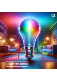 Resim 2gen Tuya Wifi+bluetooth Destekli 9w Rgb Akıllı Ampul 