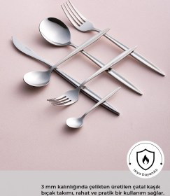 Resim Nova 72 Parça 12 Kişilik Çatal Kaşık Bıçak Takımı Lüks Kutulu 